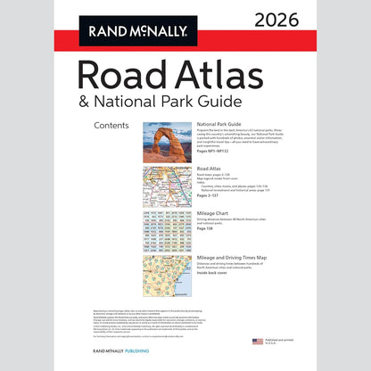 Road Atlas & National Park Guide 2026: United States, Canada, Mexico