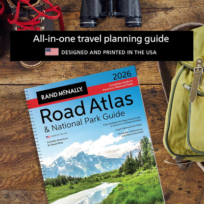Road Atlas & National Park Guide 2026: United States, Canada, Mexico